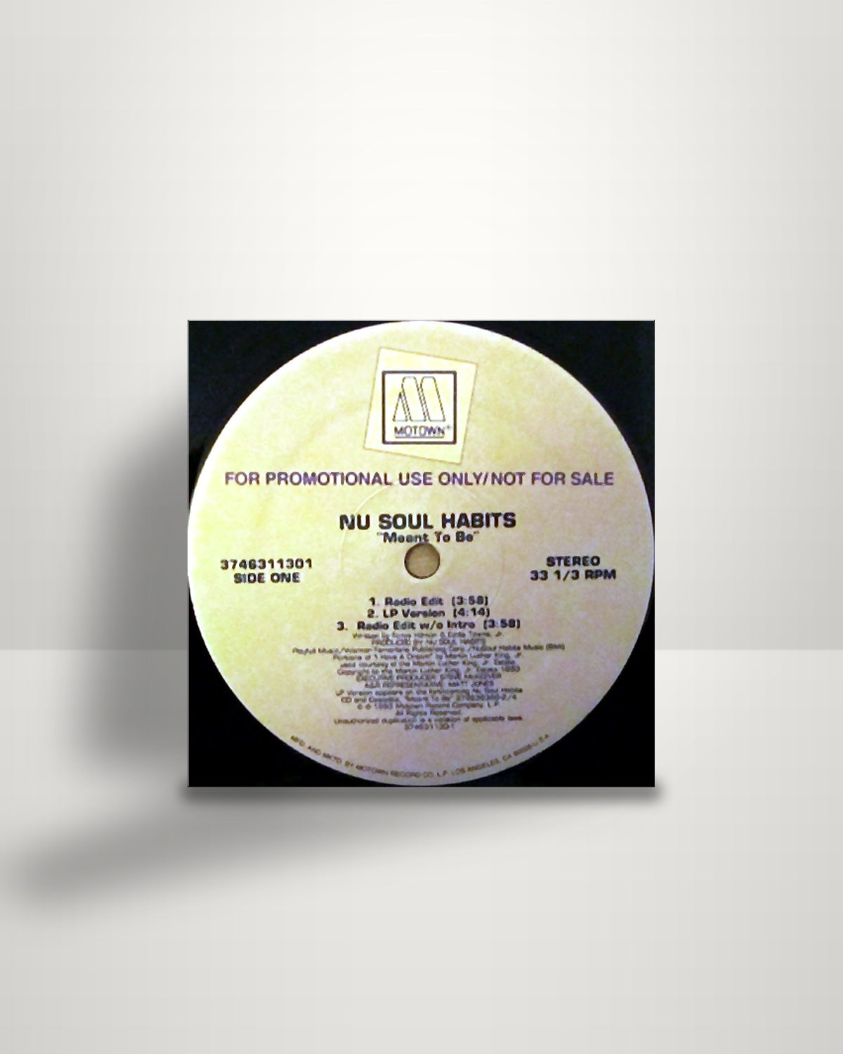 Nu Soul Habits – Meant To Be - 12" - Motown US 1993