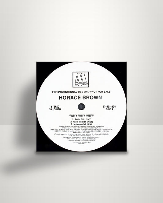 Horace Brown – Why Why Why / Things We Do For Love - 12" - Motown US 1996
