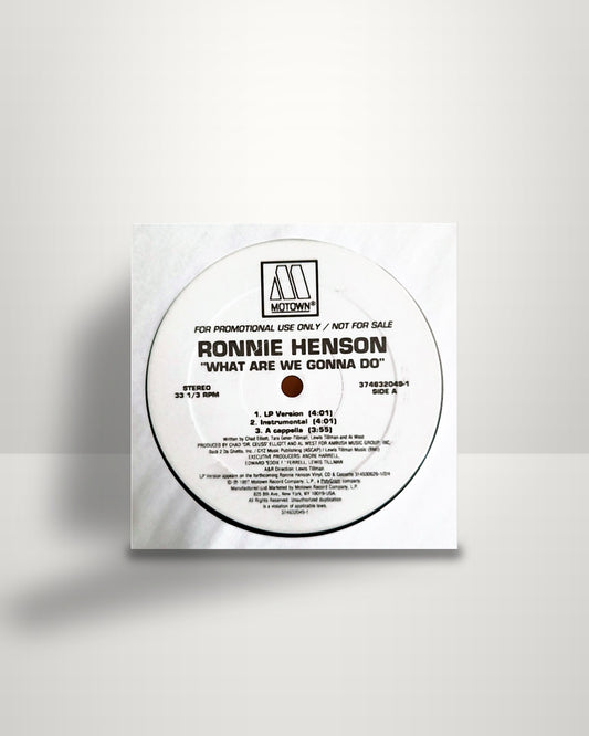 Ronnie Henson – What Are We Gonna Do - 12" - Motown US 1997