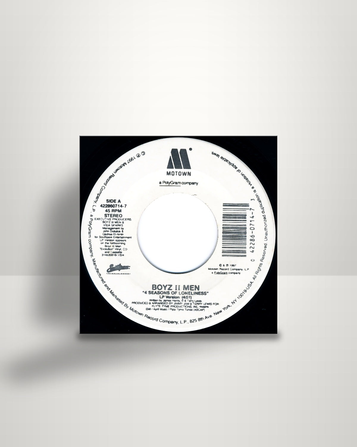 Boyz II Men – 4 Seasons Of Loneliness - 7" - Motown US 1997
