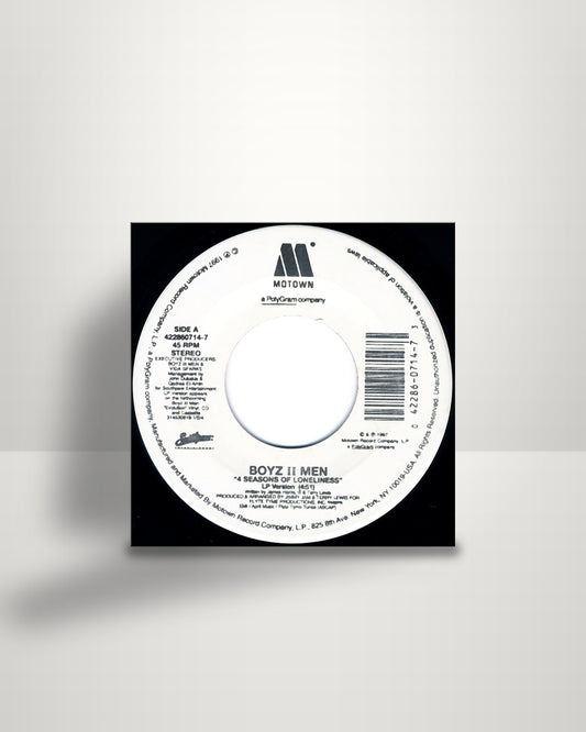 Boyz II Men – 4 Seasons Of Loneliness - 7" - Motown US 1997