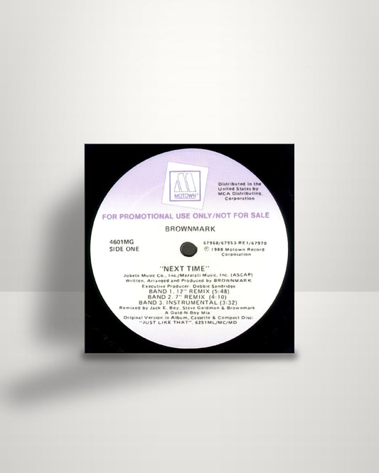 Brownmark – Next Time - 12" - Motown US 1988