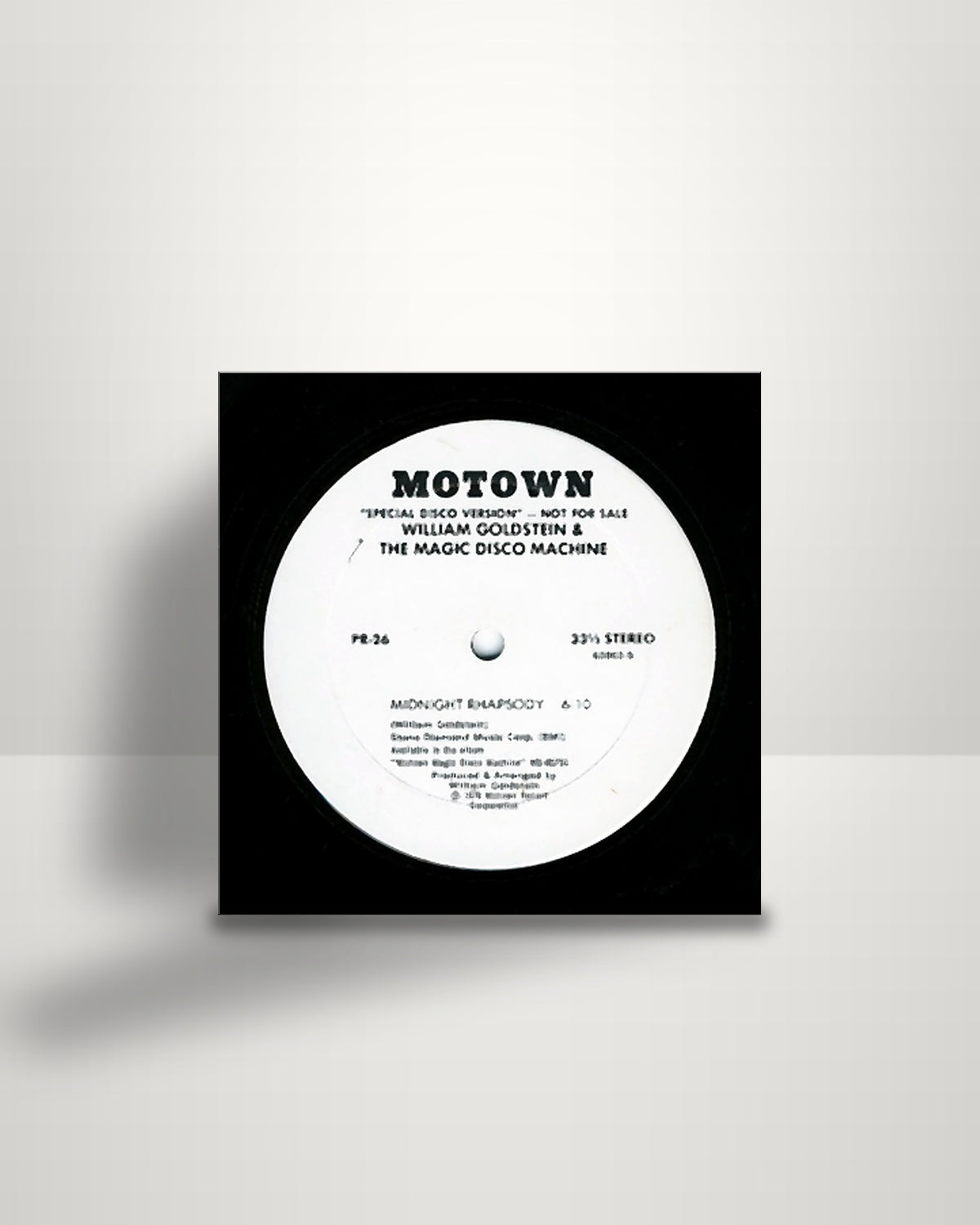 The William Goldstein & Magic Disco Machine – Midnight Rhapsody - 12" - Motown US 1976
