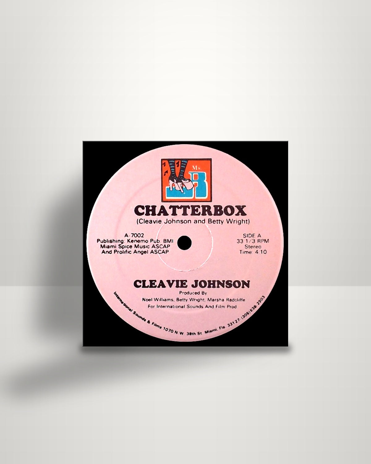 Cleavie Johnson – Chatterbox - 12" - Ms.B Records US