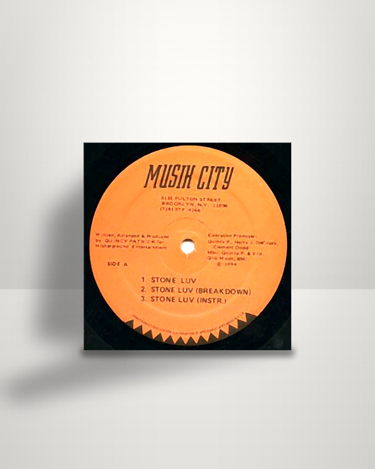 Quincy Patrick – Stone Luv - 12" - Musik City US 1994