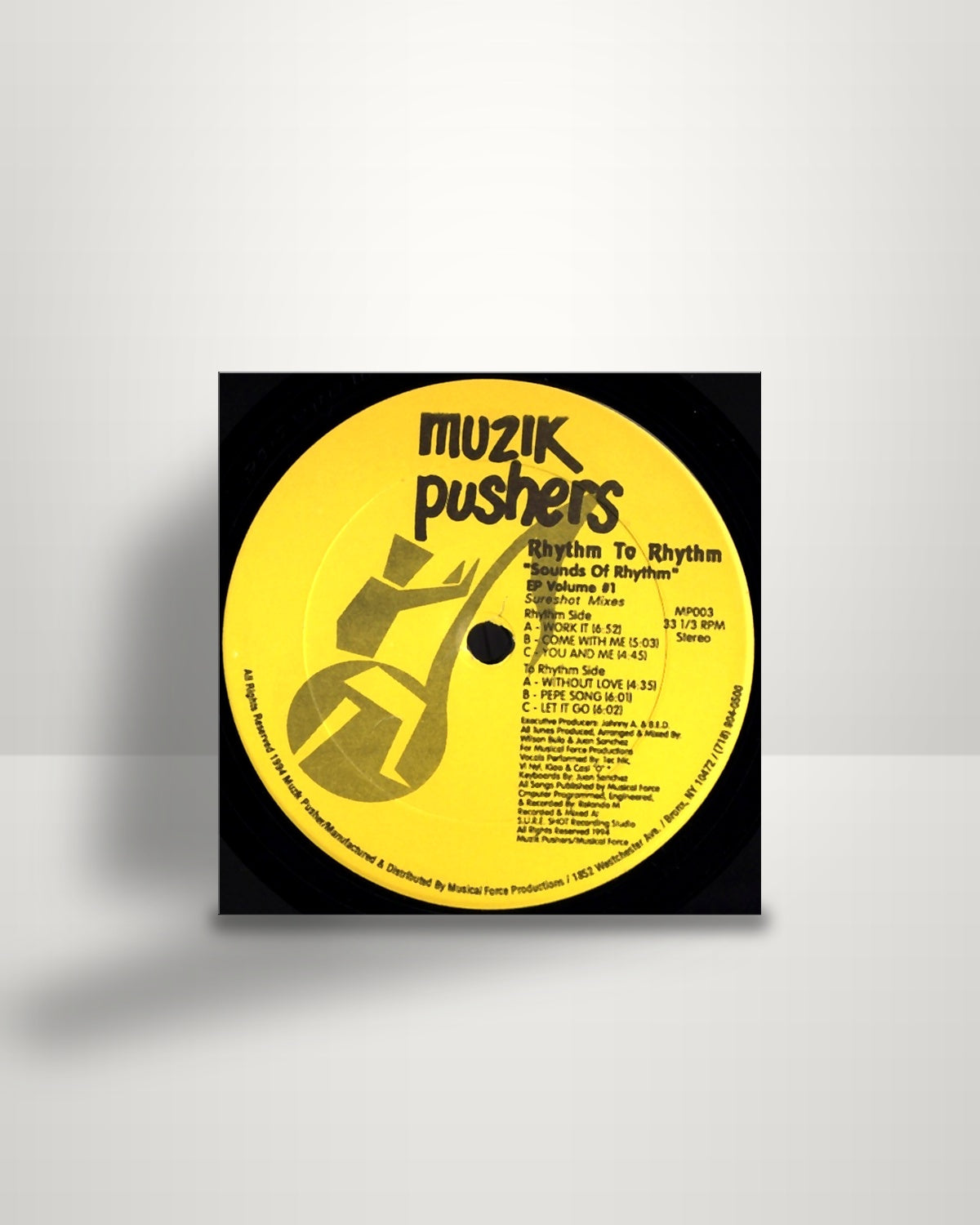 Rhythm To Rhythm – Sounds Of Rhythm EP Volume #1 (Sureshot Mixes) - 12" - Muzik Pushers US 1994