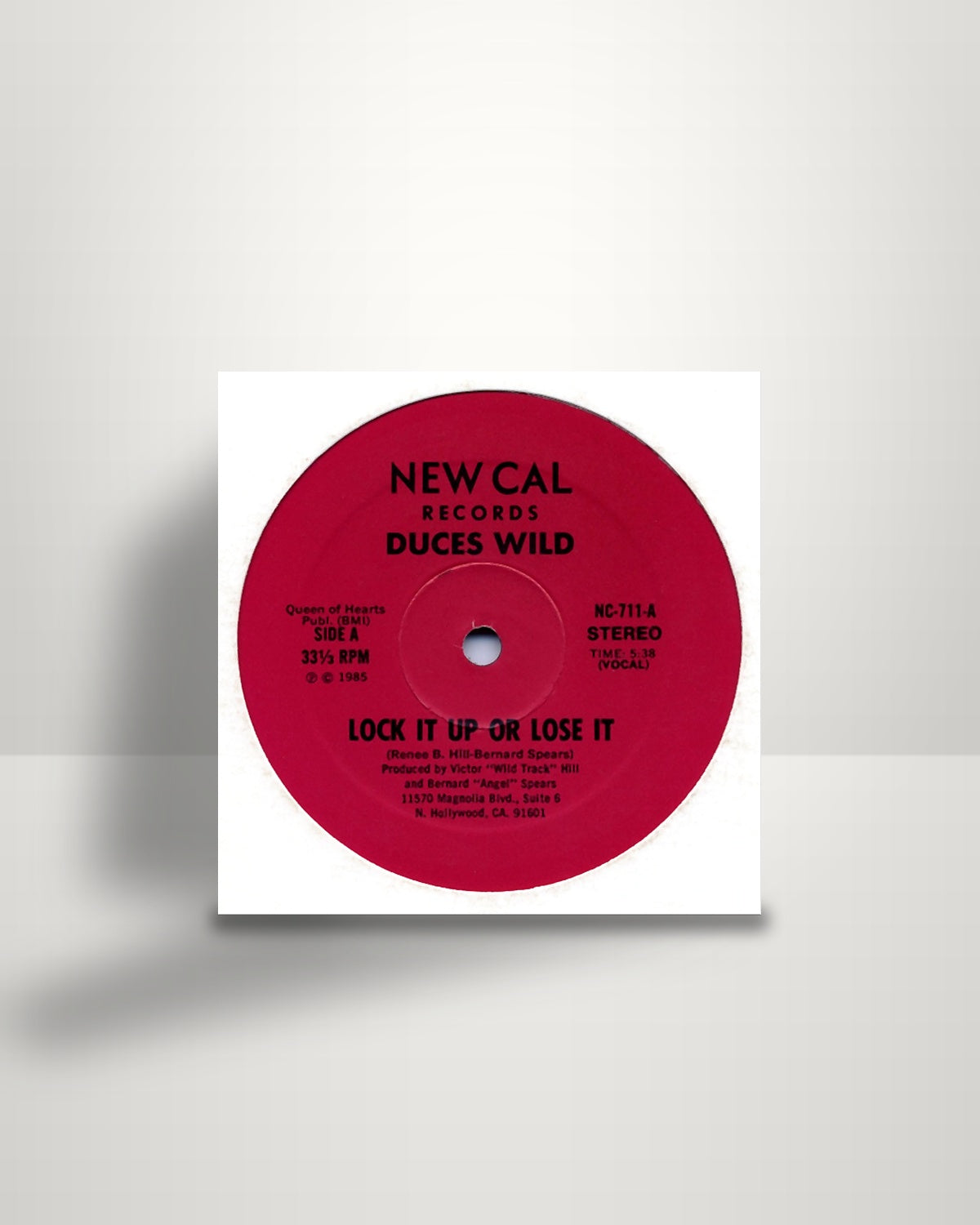 Duces Wild – Lock It Up Or Lose It - 12" - New Cal Records US 1985