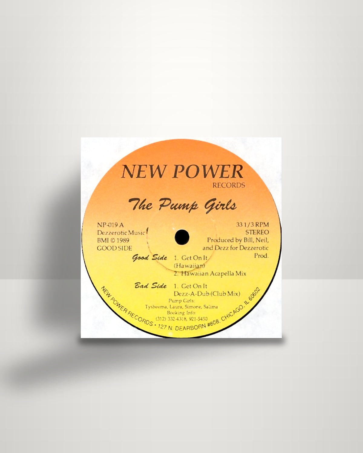 DZ's Pump Girls – Get On It - 12" - New Power Records US 1989