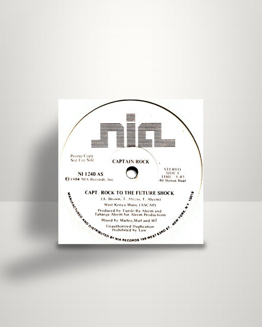 Captain Rock – Capt. Rock To The Future Shock - 12" - NIA Records US 1984