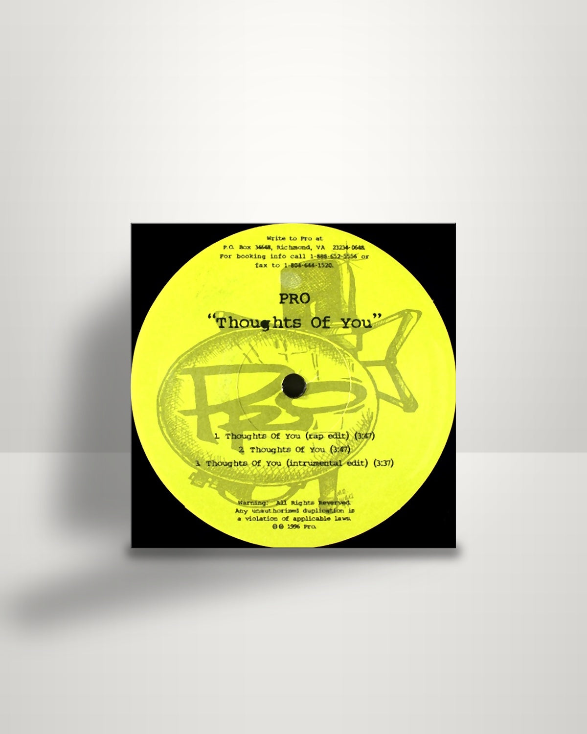Pro – Thoughts Of You - 12" - Not On Label US 1996