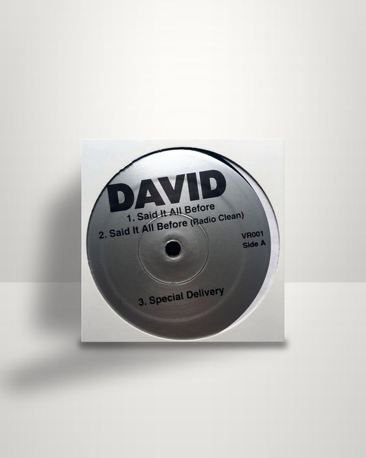 DUTaO David – Said It All Before - 12" - Not On Label