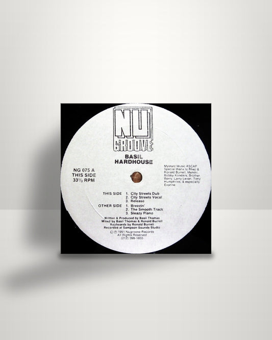 Basil Hardhaus – City Streets - 12" - Nu Groove Records US 1991