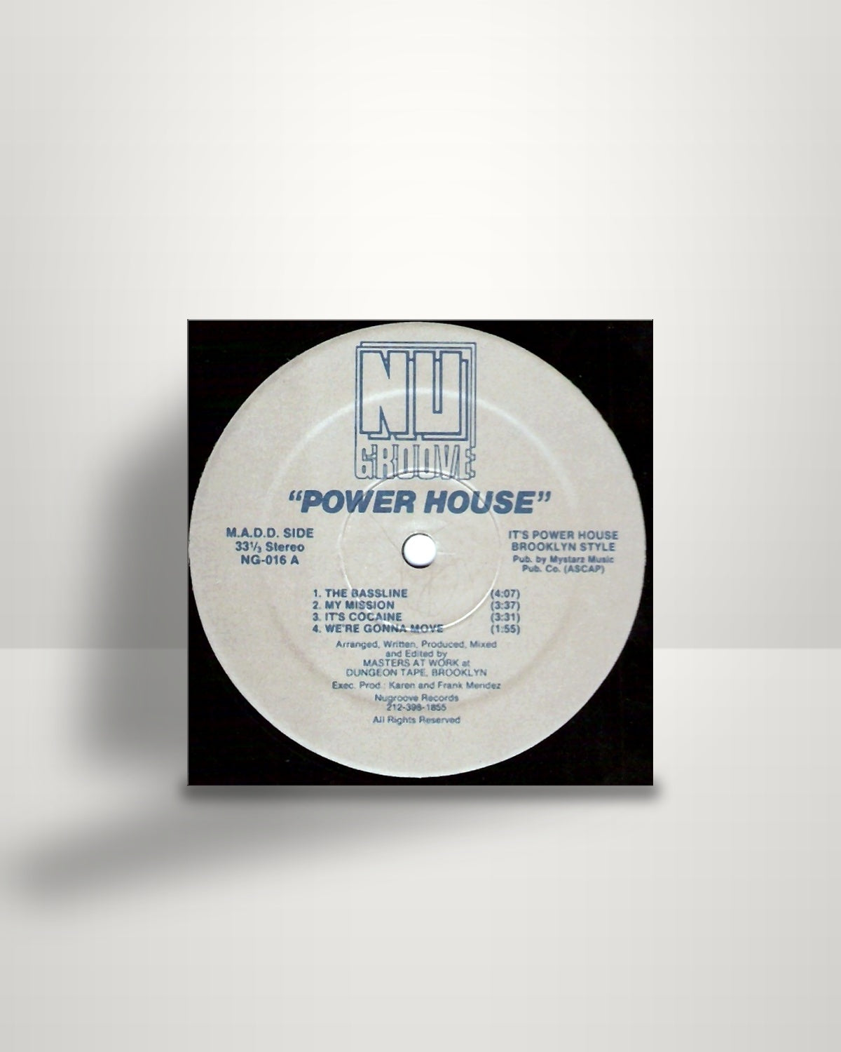 Masters At Work – Power House - 12" - Nu Groove Records US 1989