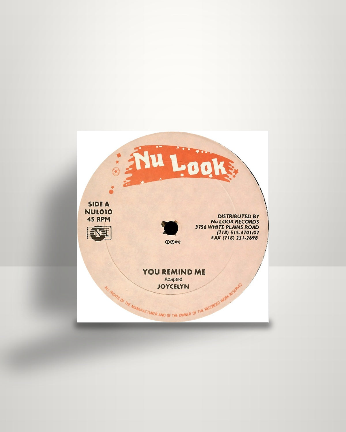 Joycelyn / Shawnie Ranks – You Remind Me - 12" - Nu Look US 1992
