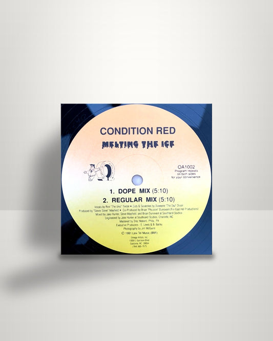 Condition Red – Melting The Ice - 12" - Omega Artists US 1991