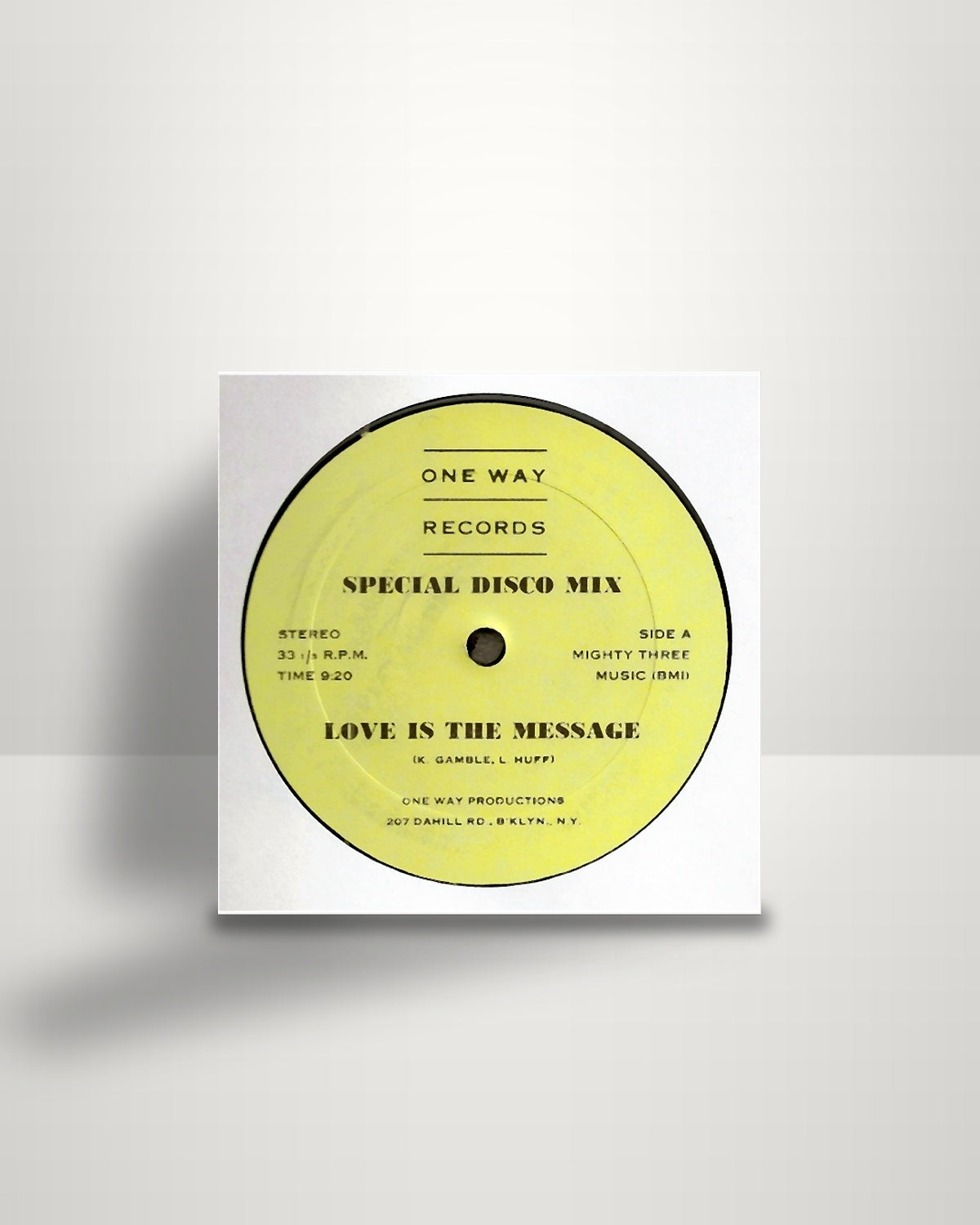 Brooklyn Express – Love Is The Message - 12" - One Way Records US 1981