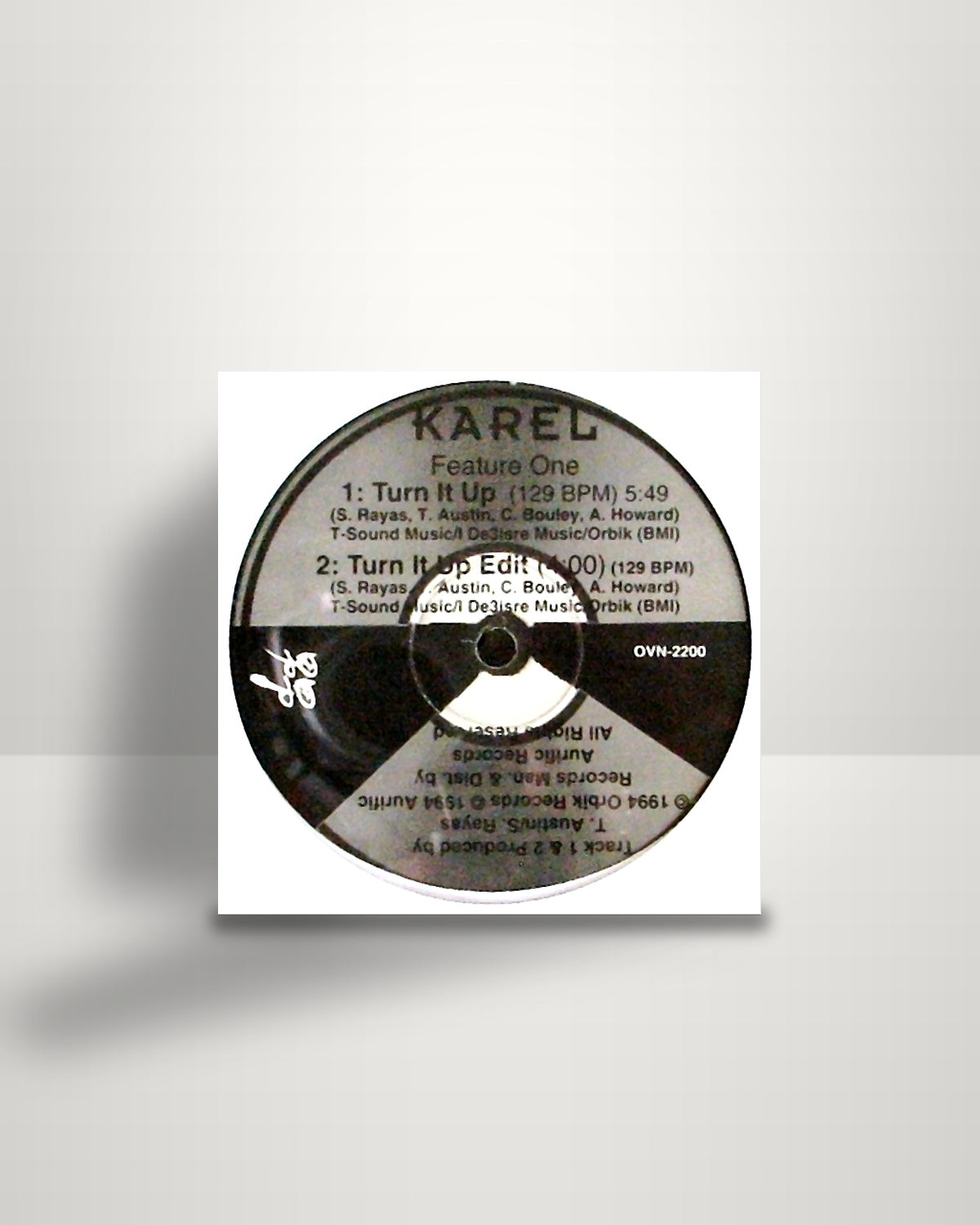 Karel – Turn It Up - 12" - Orbik Records US 1994