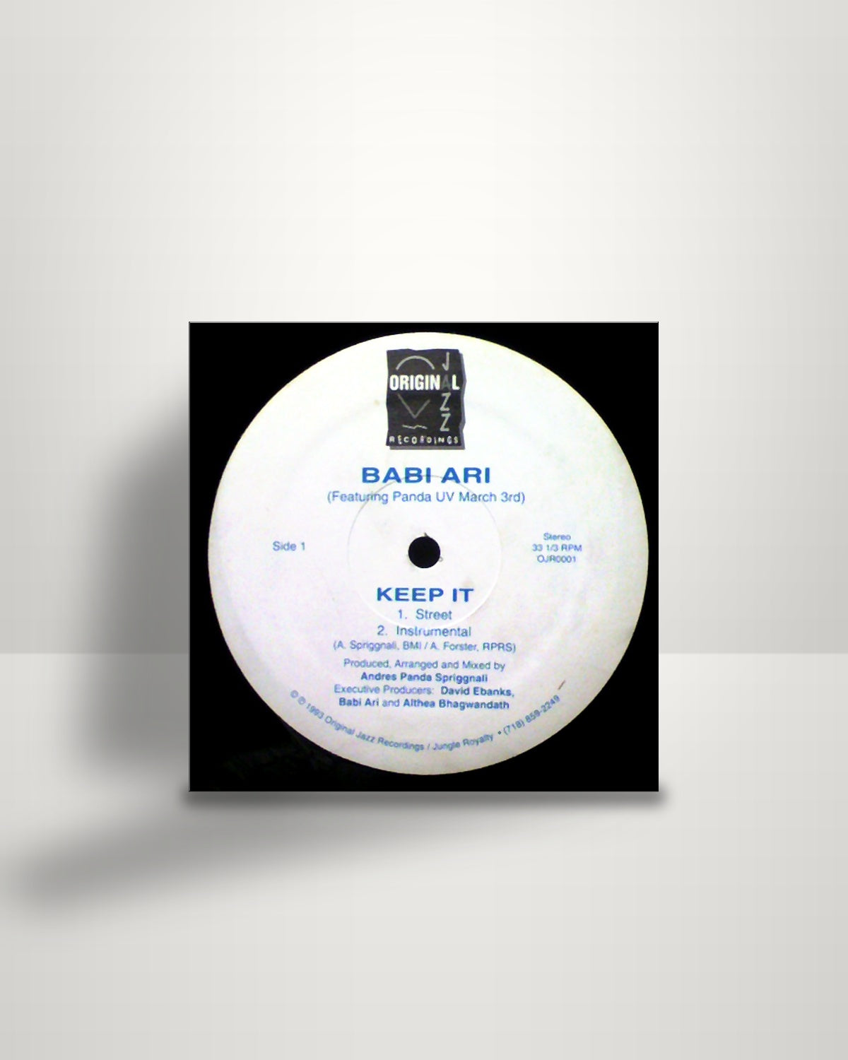 Babi Ari – Keep It / Me Done - 12" - Original Jazz Recordings US 1993