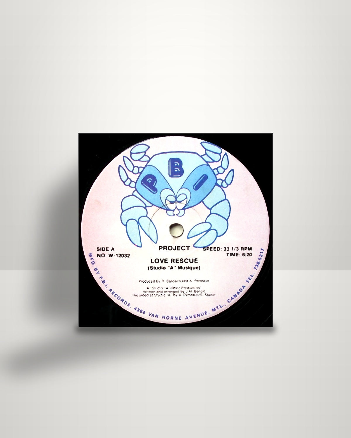 Project – Love Rescue - 12" - P.B.I. Records CA 1981