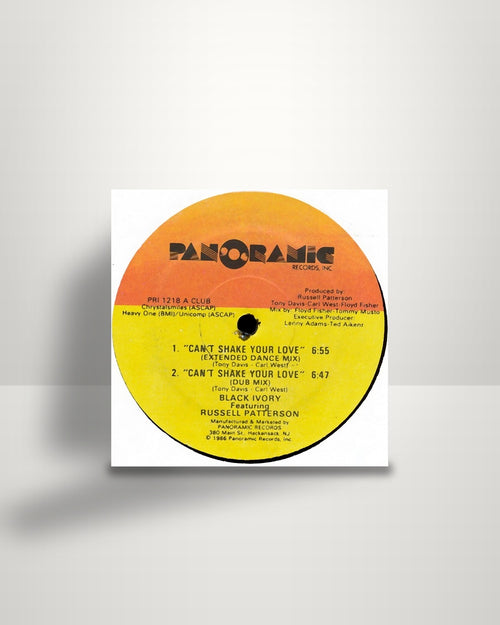 Black Ivory Featuring Russell Patterson – Can't Shake Your Love - 12" - Panoramic Records US 1986