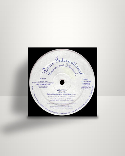Angie – Put A Rainbow In Your Heart / Hello Stranger - 12" - Paris International Records US 1982