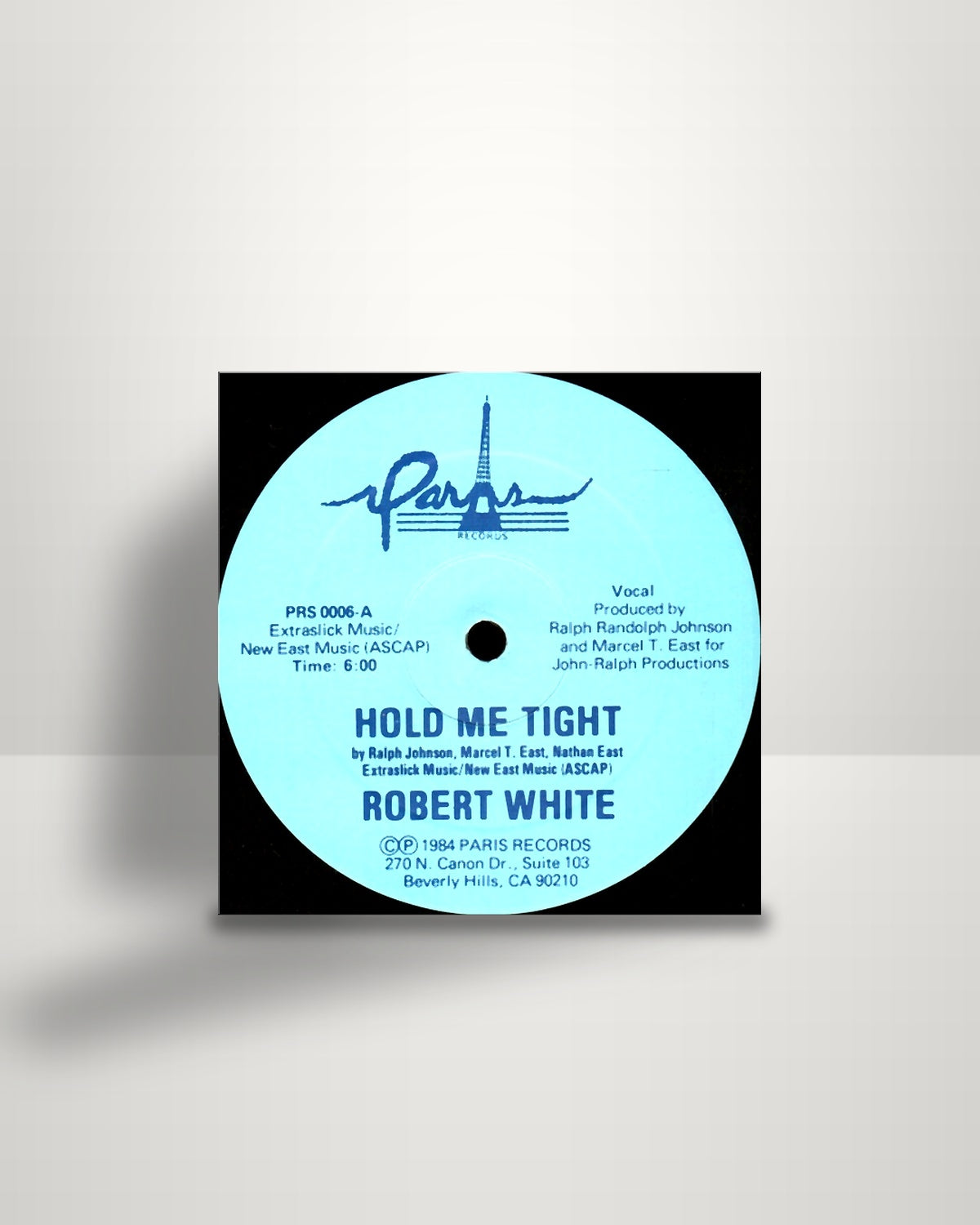 Robert White – Hold Me Tight - 12" - Paris Records US 1984