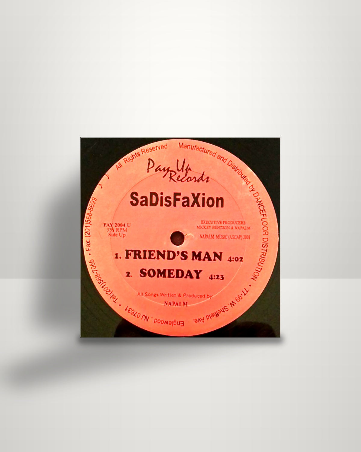 SaDisFaXion – Untitled - 12" - Pay Up Records US 2001
