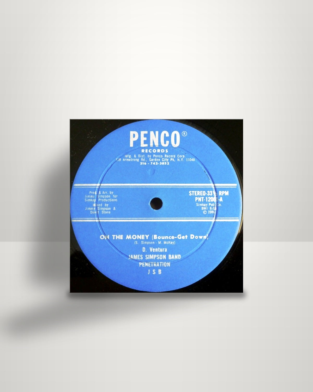 James Simpson Band Penetration – On The Money (Bounce-Get Down) - 12" - Penco Records US 1980