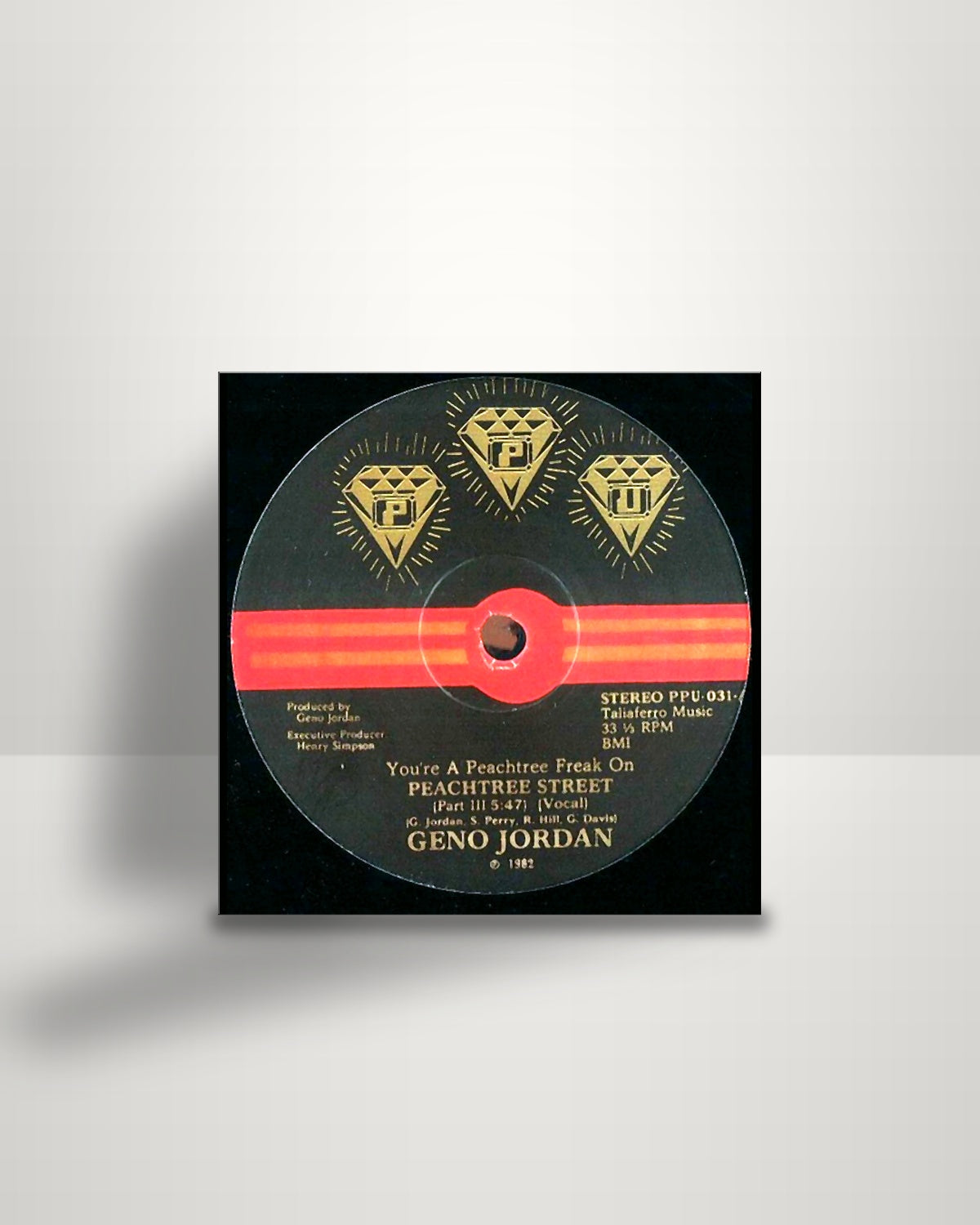 Geno Jordan – You're A Peachtree Freak On Peachtree Street - 12" - Peoples Potential Unlimited US 2011