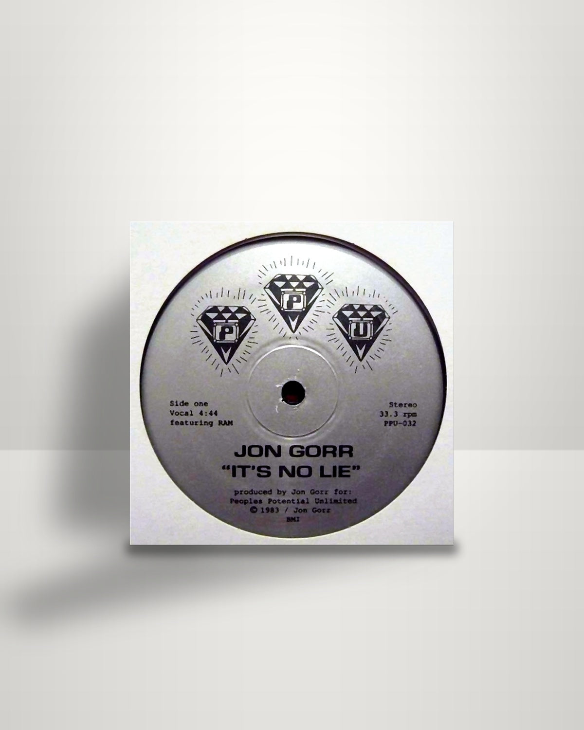 Jon Gorr – It's No Lie - 12" - Peoples Potential Unlimited US 2011