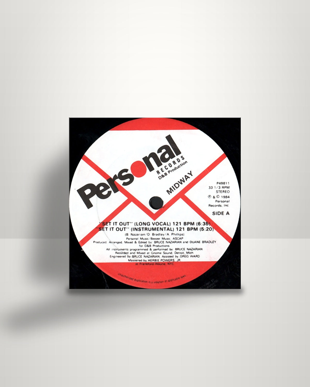 Midway – Set It Out - 12" - Personal Records US 1984