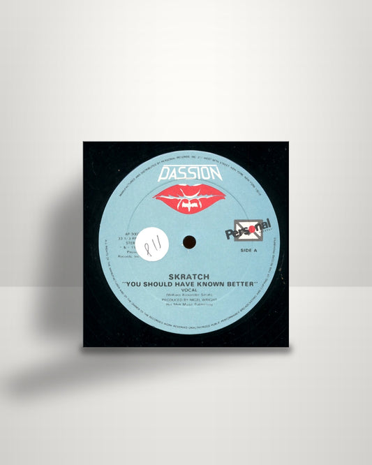 Skratch – You Should Have Known Better - 12" - Personal Records US 1985
