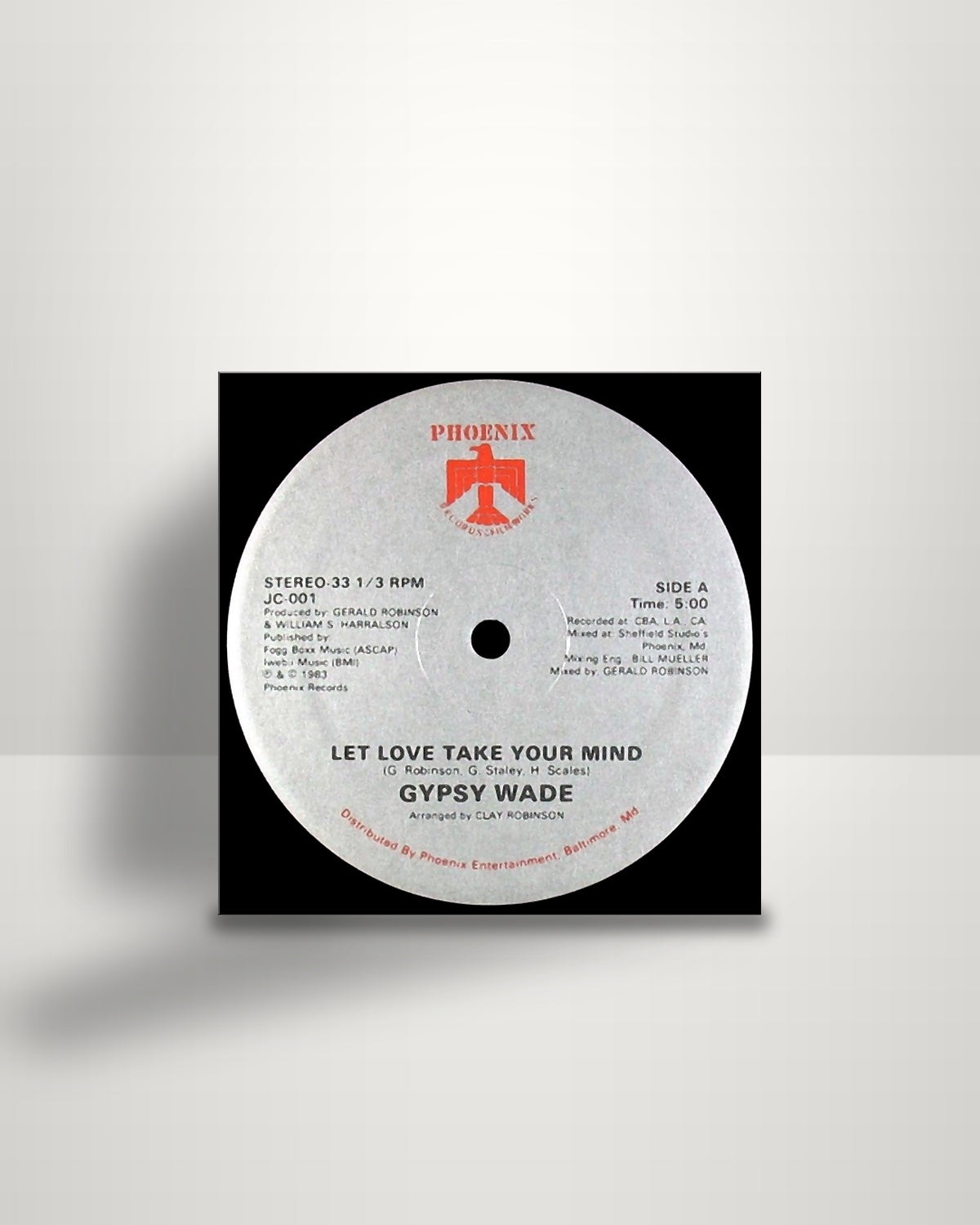 Gypsy Wade – Let Love Take Your Mind - 12" - Phoenix Records & Filmworks US 1983