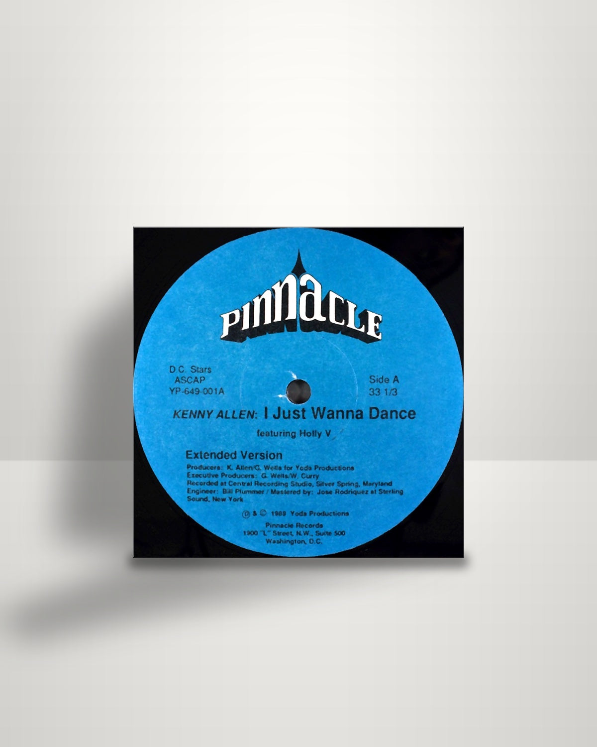 Kenny Allen – I Just Wanna Dance - 12" - Pinnacle US 1989
