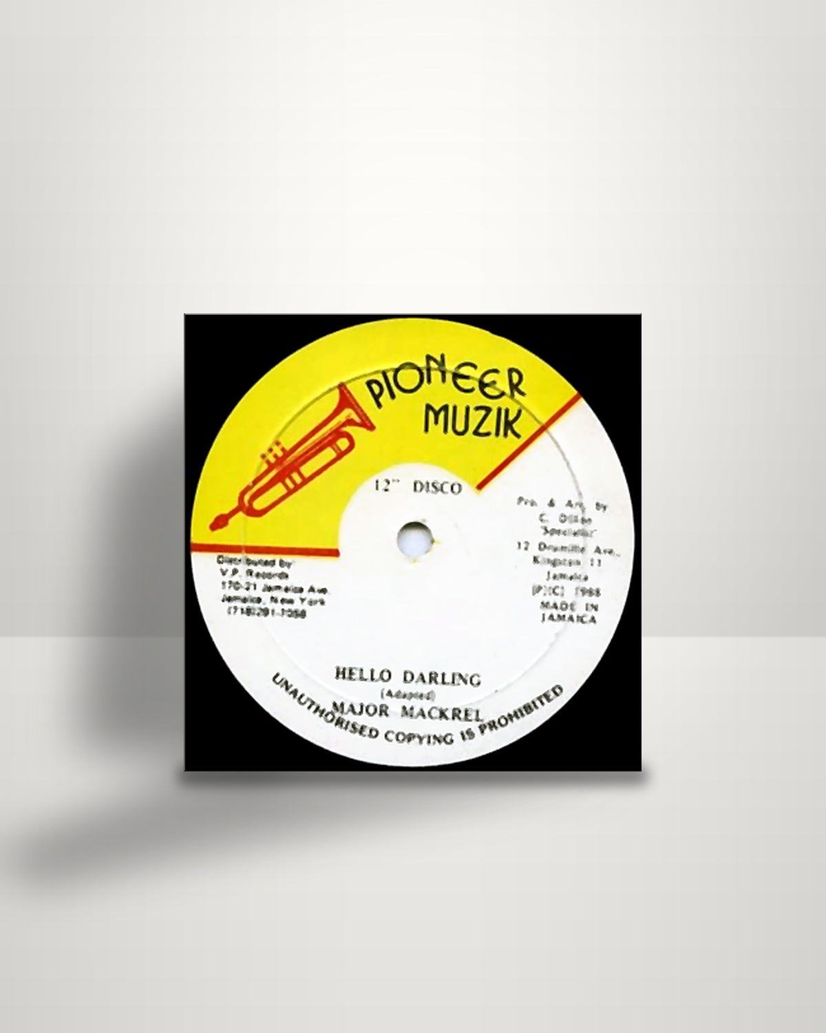 Major Mackerel – Hello Darling - 12" - Pioneer Muzik JM 1988