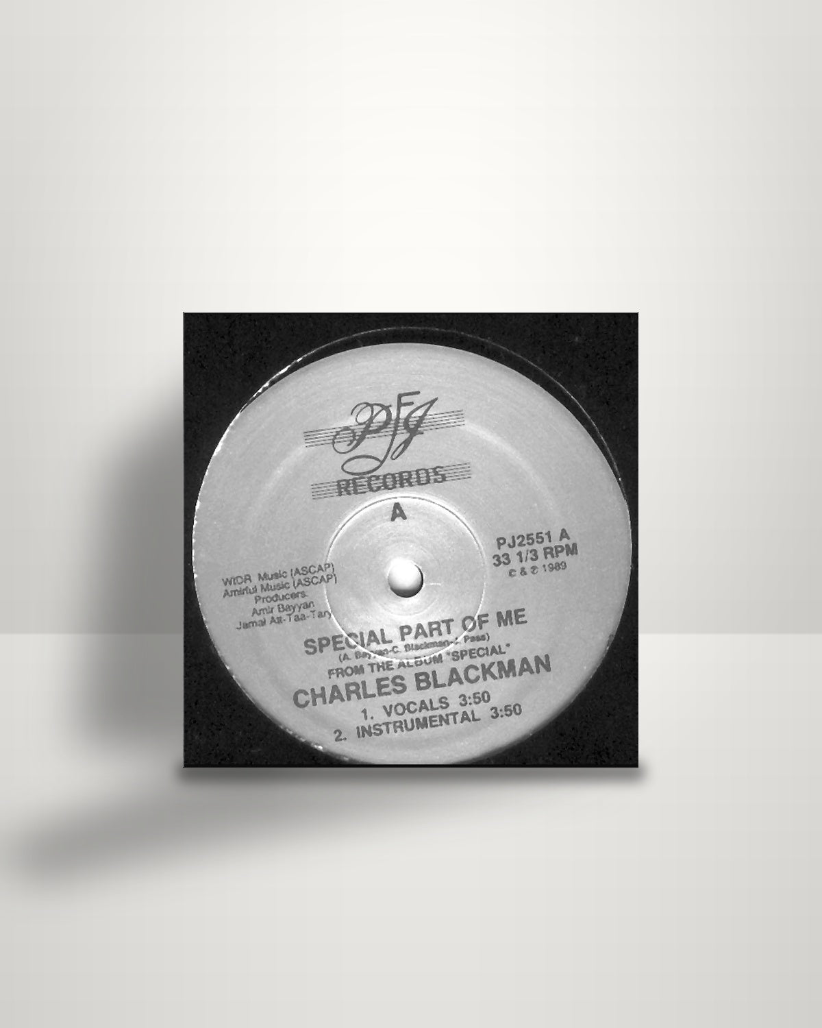 Charles Blackman – Special Part Of Me - 12" - PJ Records US 1989