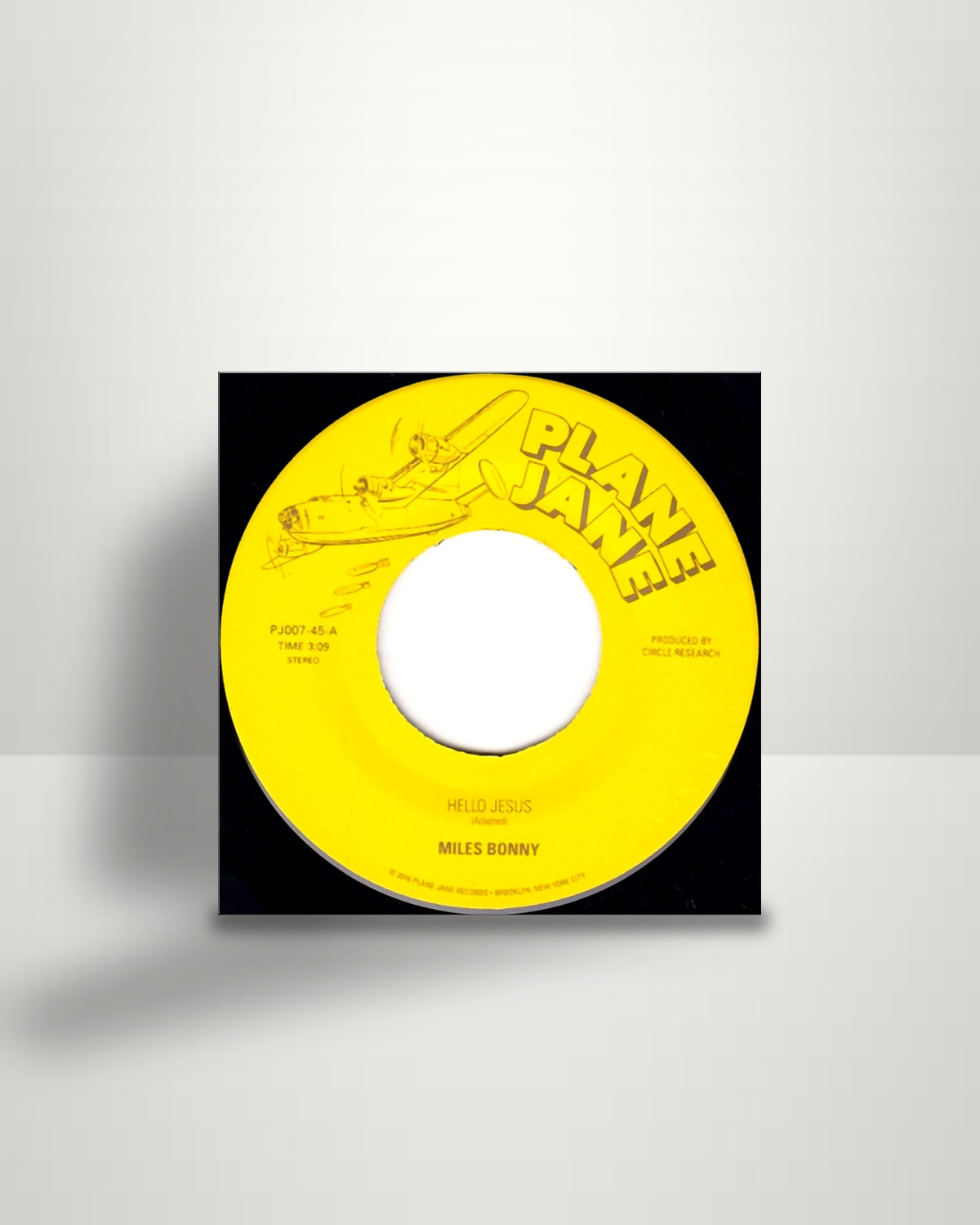 Miles Bonny – Hello Jesus - 7" - Plane Jane UK 2017
