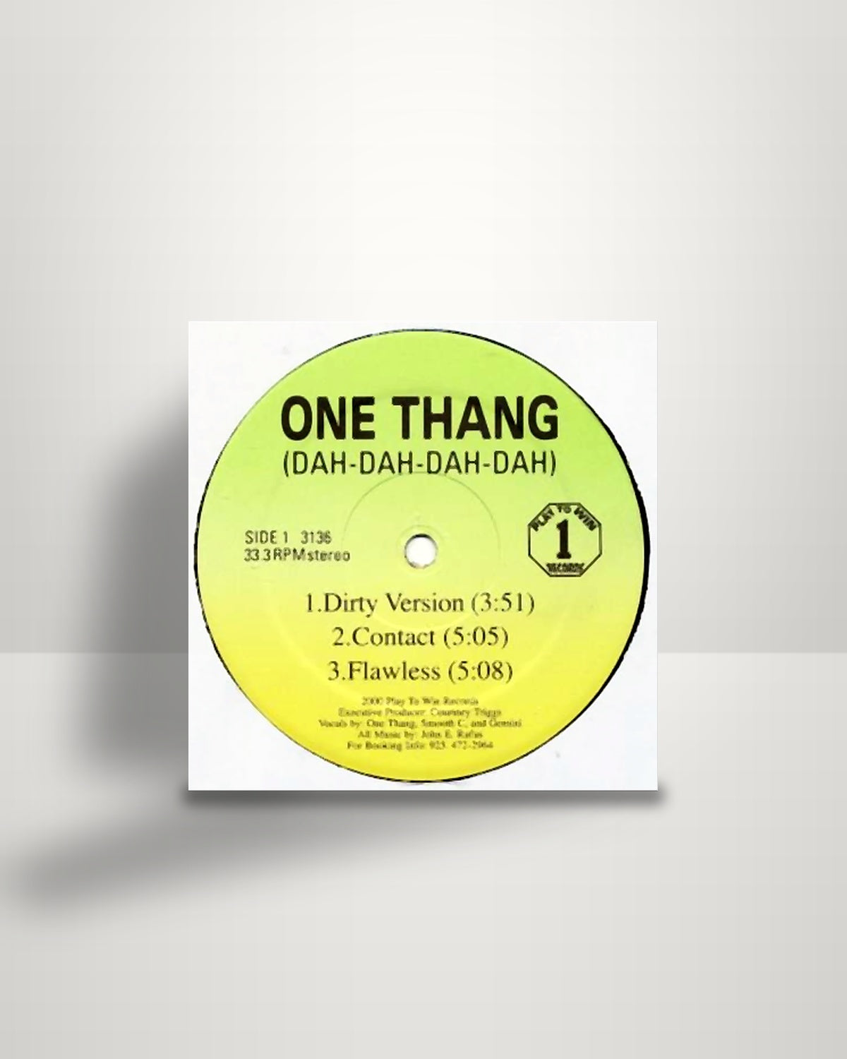 One Thang – Dah-Dah-Dah-Dah - 12" - Play To Win Records US 2000