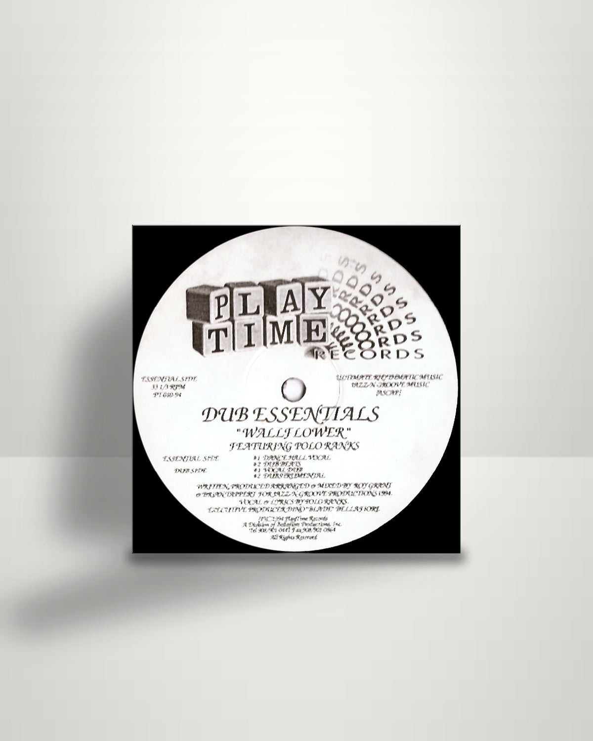 Dub Essentials Featuring Polo Ranks – Wallflower - 12" - Playtime Records US 1994