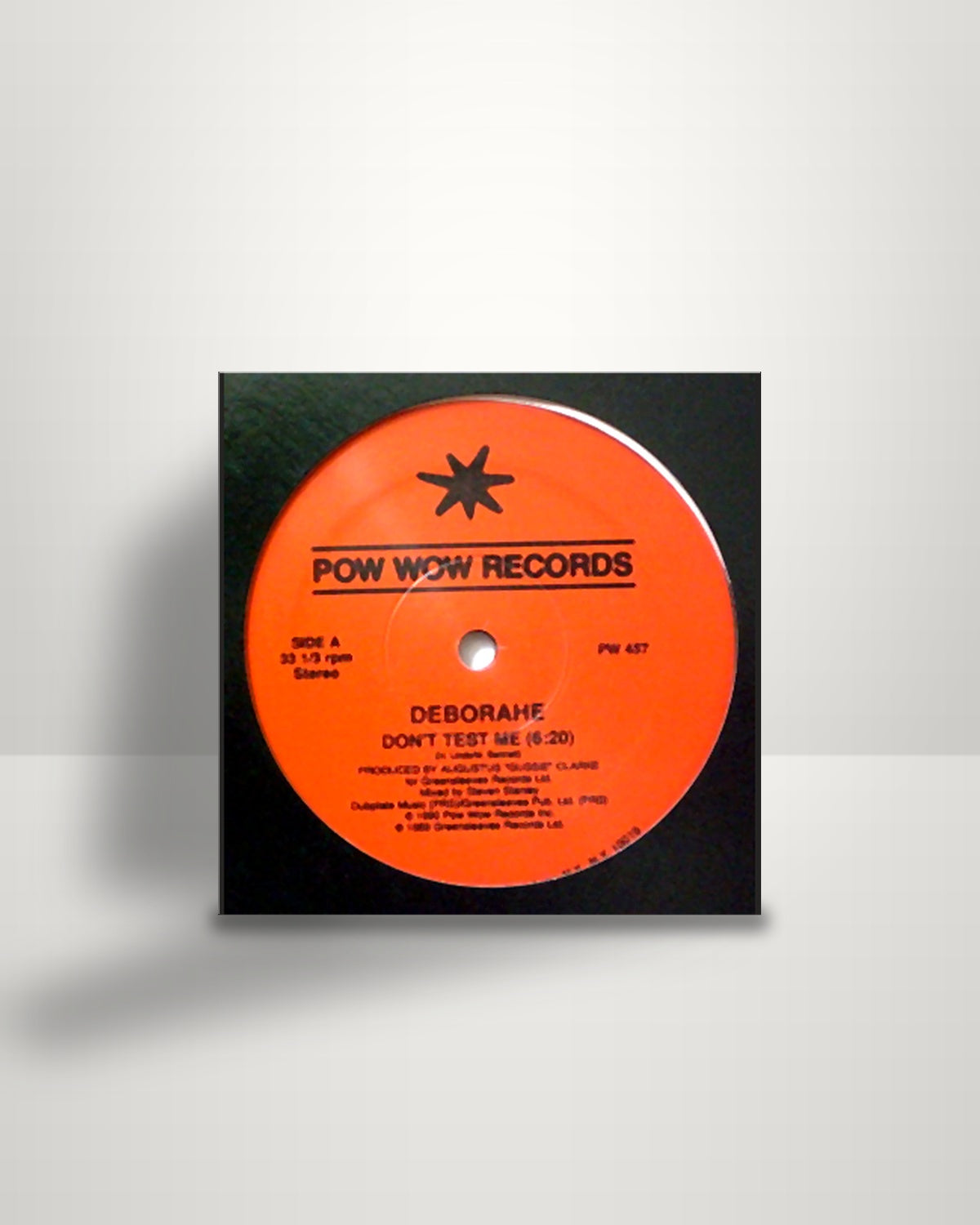 Deborahe Glasgow – Don't Test Me - 12" - Pow Wow Records US 1990