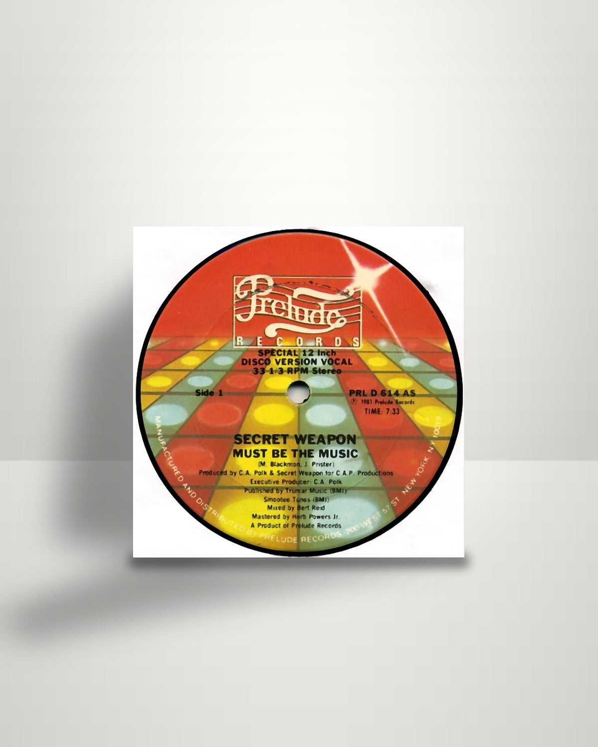 Secret Weapon – Must Be The Music - 12" - Prelude Records US 1981