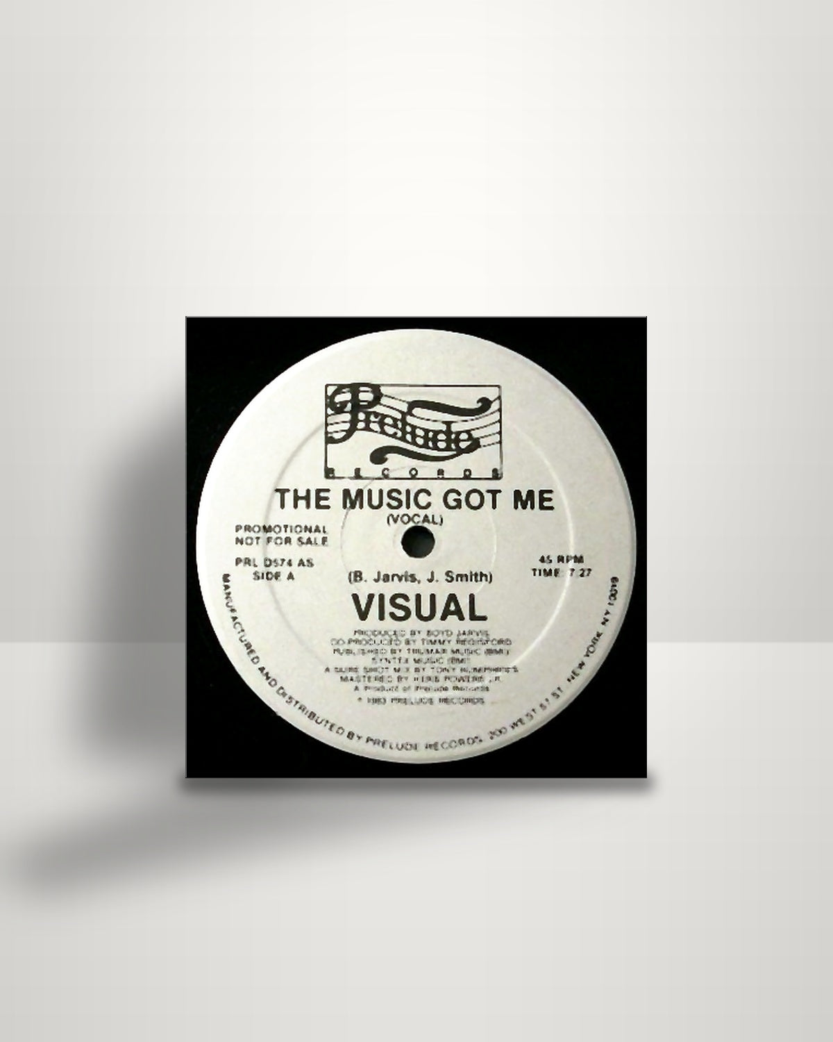 Visual – The Music Got Me - 12" - Prelude Records US 1983