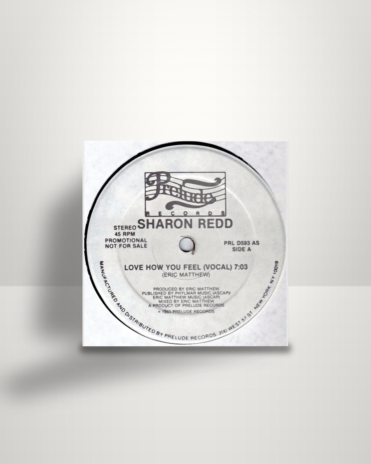 Sharon Redd – Love How You Feel - 12" - Prelude Records US 1983