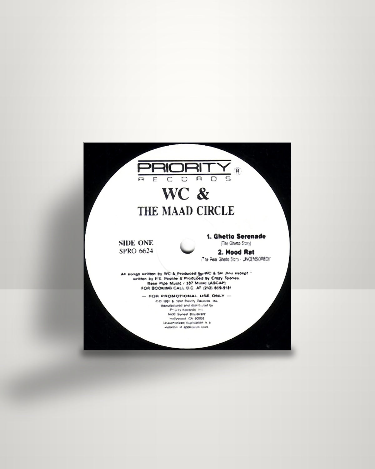 WC And The Maad Circle – Ghetto Serenade / Hood Rat / Caught N A Fad - 12" - Priority Records US 1992