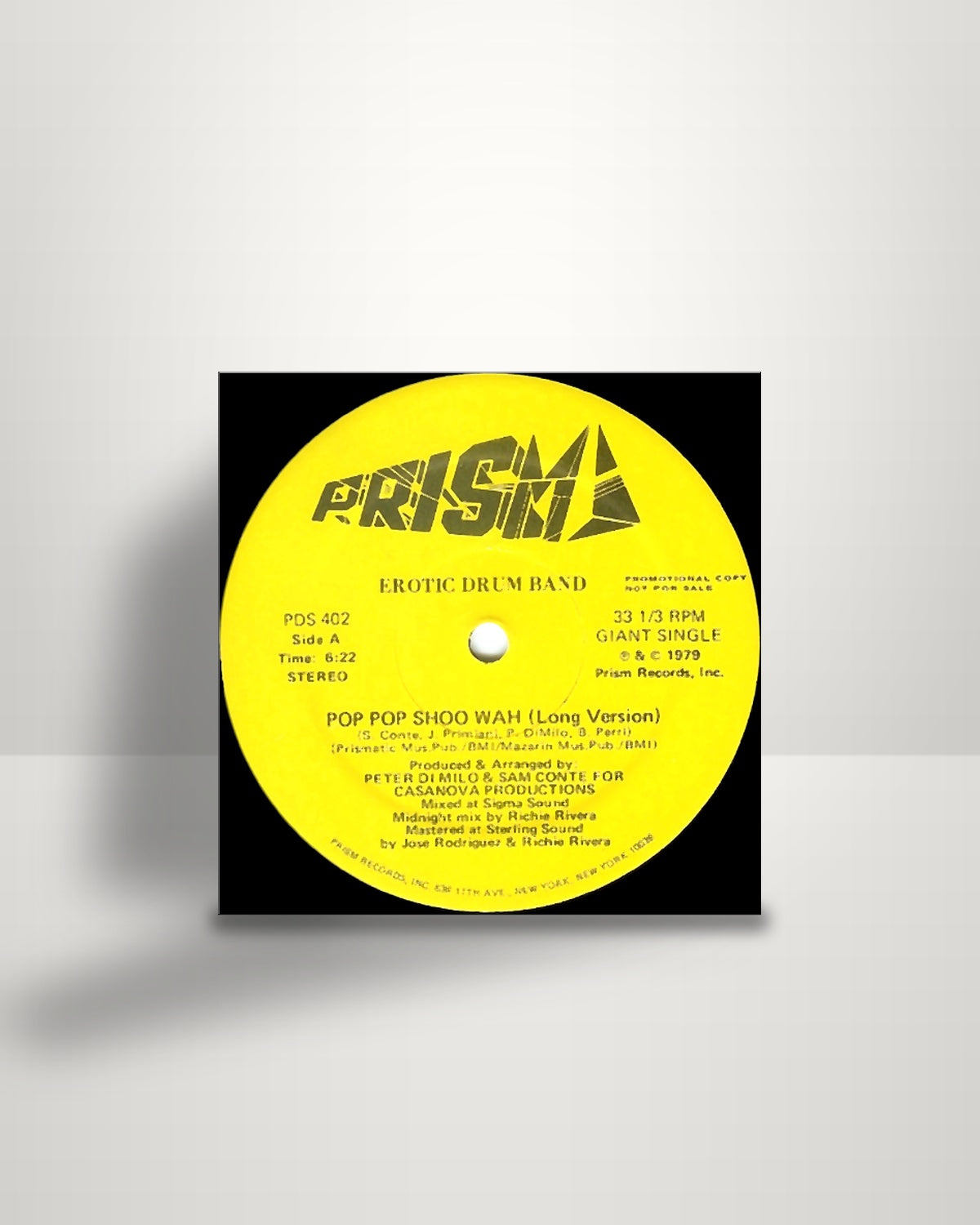 Erotic Drum Band – Pop Pop Shoo Wah - 12" - Prism US 1979