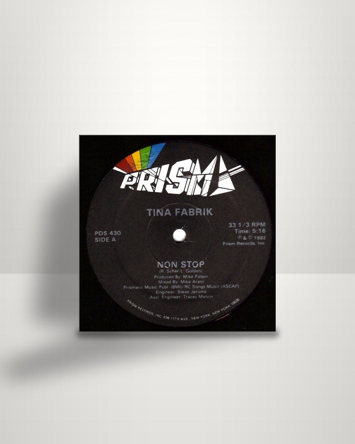 Tina Fabrique – Non Stop - 12" - Prism US 1982