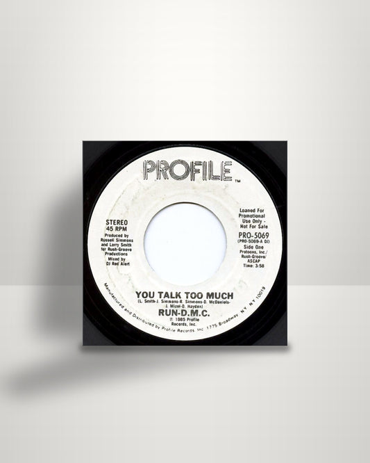 Run-DMC – You Talk Too Much - 7" - Profile Records US 1985
