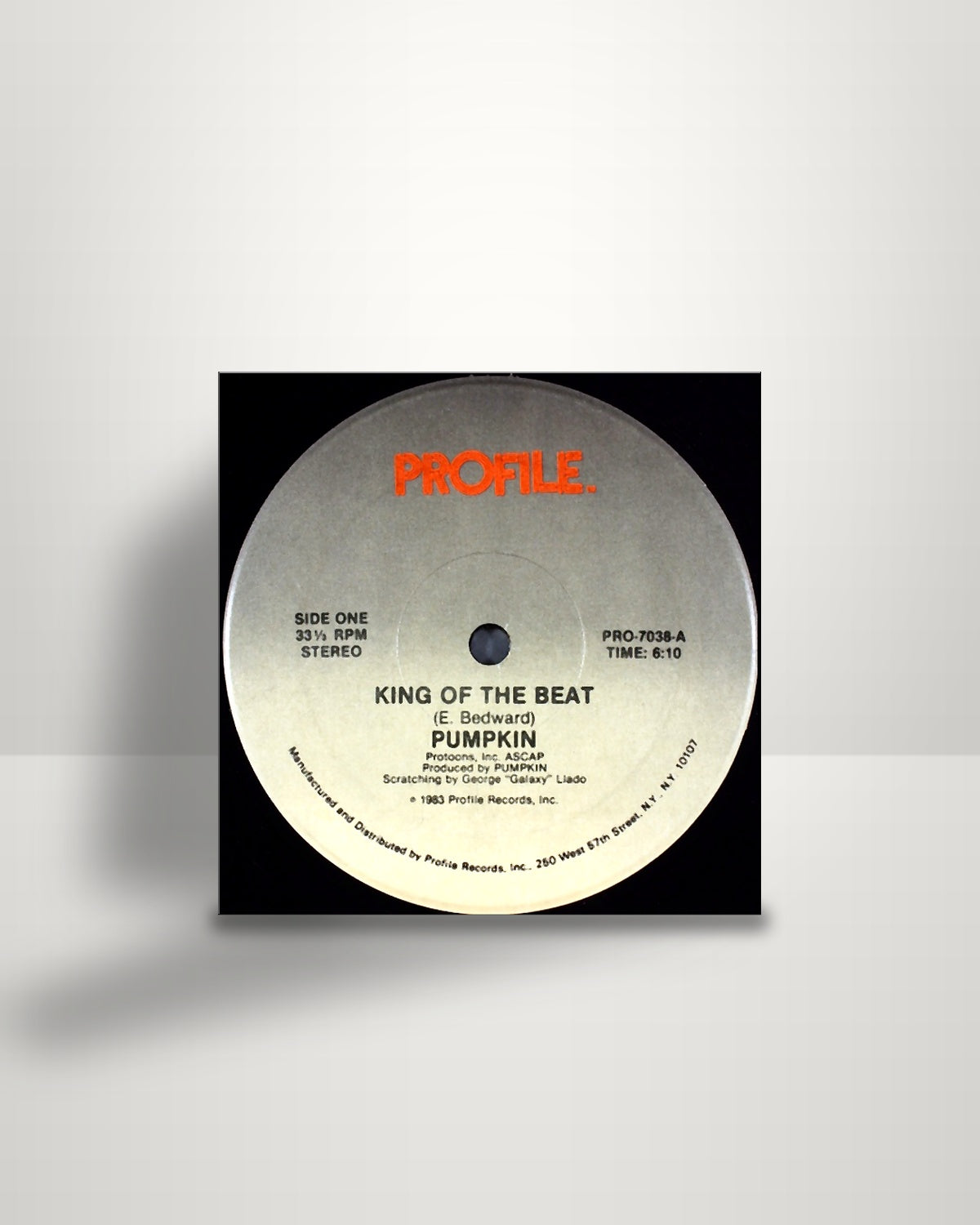 Pumpkin – King Of The Beat - 12" - Profile Records US 1983
