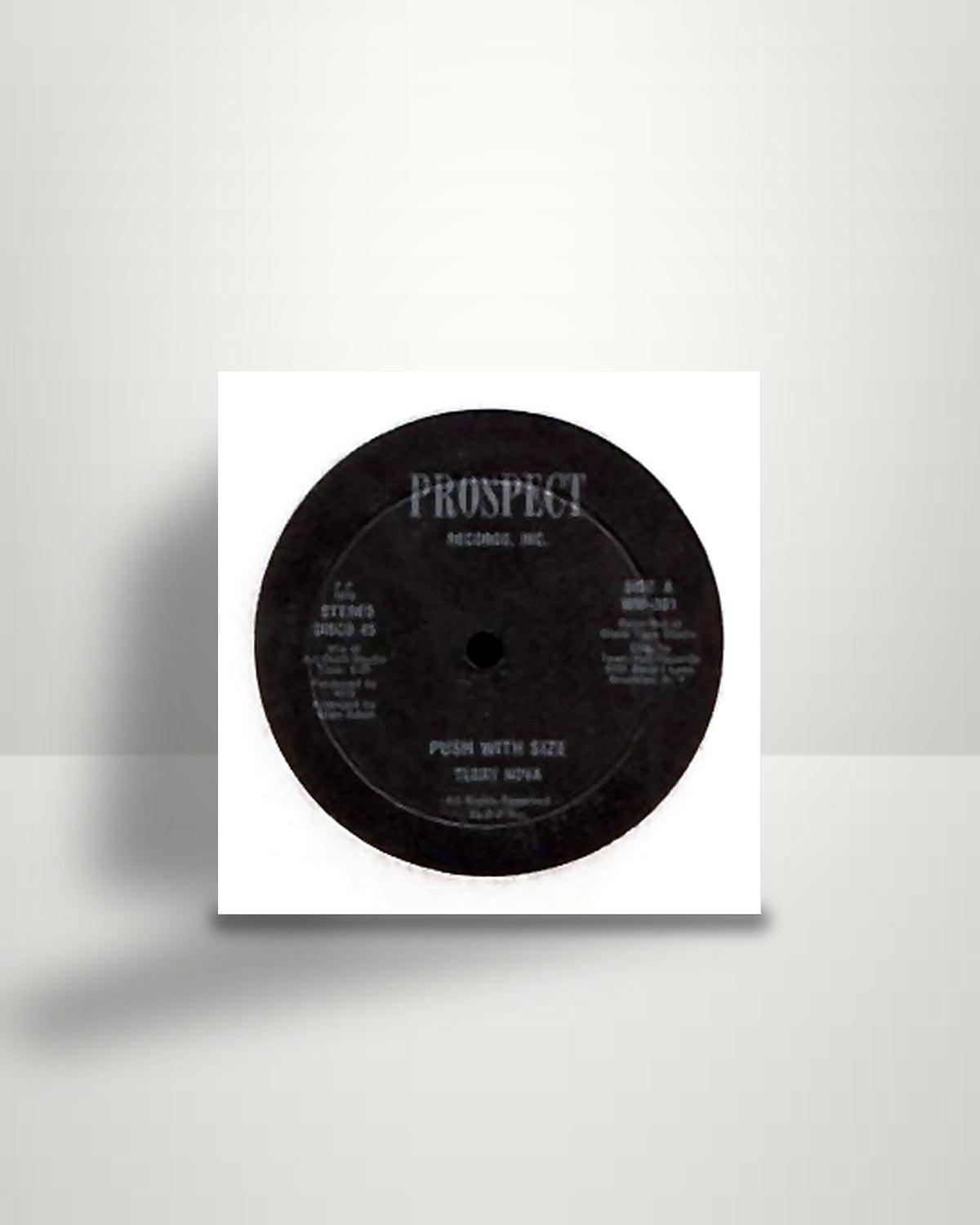Terry Nova – Push With Size - 12" - Prospect Records, Inc. US 1979