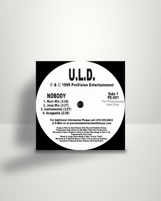 U.L.D. – Nobody / What You Mean - 12" - ProVision Entertainment US 1999